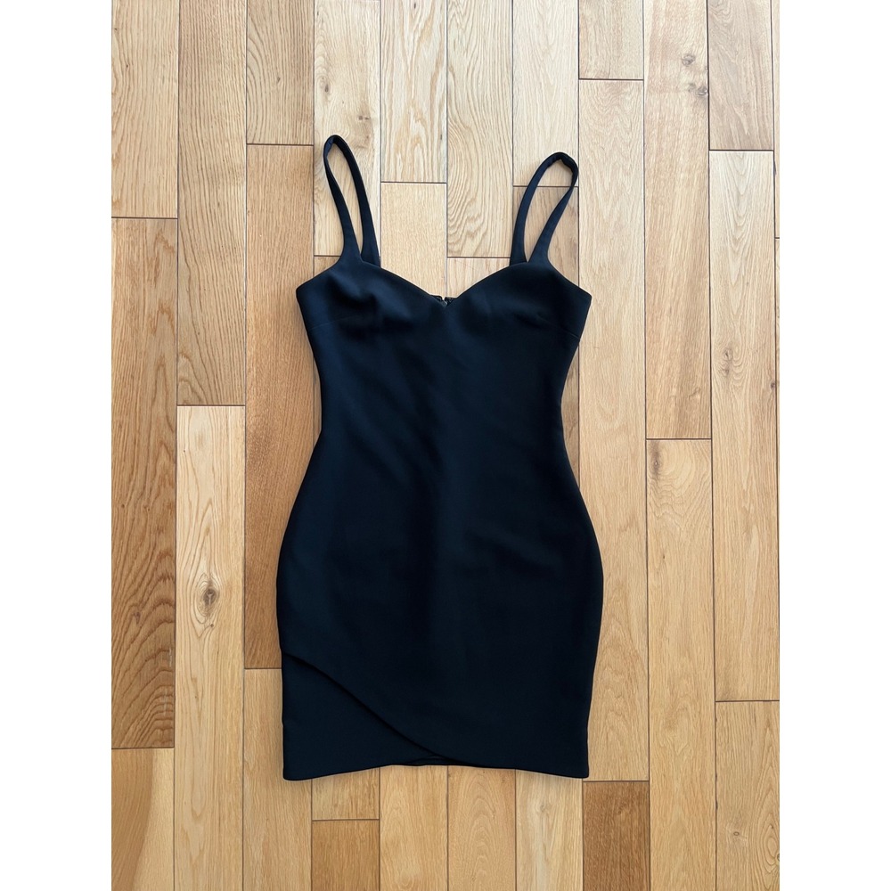 Likely Fairbanks Mini Dress Black Sweetheart Neckline Tulip Hem Womens Size 4
